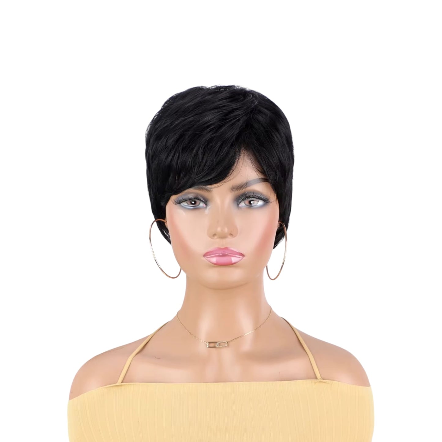 Gods Black Queen Bob Brazilian Hair Short Wig